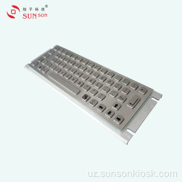 Sensorli panel bilan mustahkamlangan metall klaviatura